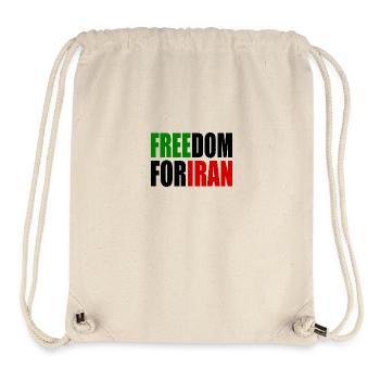 Freedom for iran - Stanley/Stella Recycled Gym Bag - natural - Front