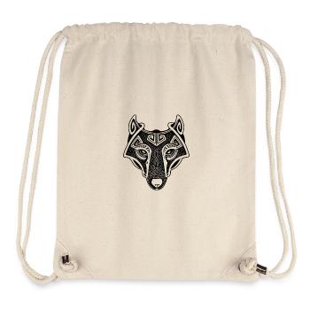 Wolf Wikinger Fenrir - Stanley/Stella recycelter Gym Bag - Naturweiß - Vorne