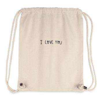 I Love You Scripture - Stanley/Stella Recycled Gym Bag - natural - Front