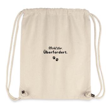 Nicht stur - überfordert - Stanley/Stella recycelter Gym Bag - Naturweiß - Vorne