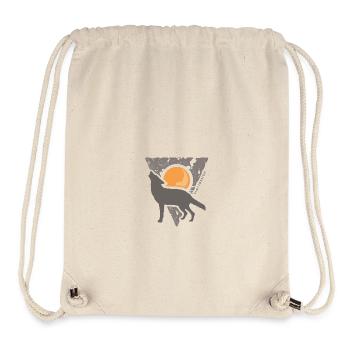 Wolf Vollmond - Stanley/Stella recycelter Gym Bag - Naturweiß - Vorne