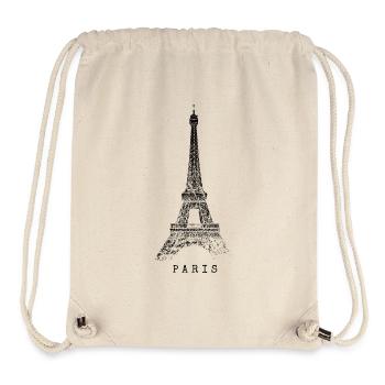 Paris Eiffelturm Vintage Skyline I Love Frankreich - Stanley/Stella recycelter Gym Bag - Naturweiß - Vorne