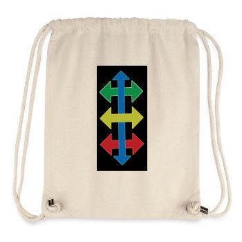 Colorful arrows - Stanley/Stella Recycled Gym Bag - natural - Front