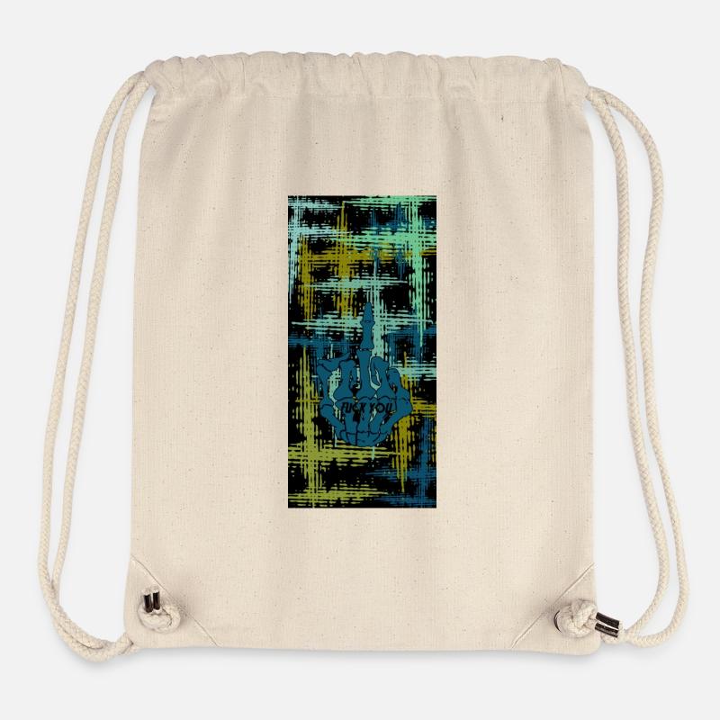Mittelfinger Kunst - Stanley/Stella recycelter Gym Bag - Naturweiß