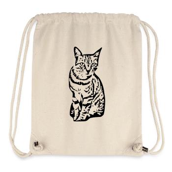 Katze Tigerkatze Katzenshirt Geschenk - Stanley/Stella recycelter Gym Bag - Naturweiß - Vorne