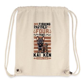 Fishing and Kai Ken - Stanley/Stella Recycled Gym Bag - natural - Front