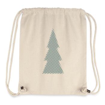 Christmas Tree Pixel Design Fir - Stanley/Stella Recycled Gym Bag - natural - Front