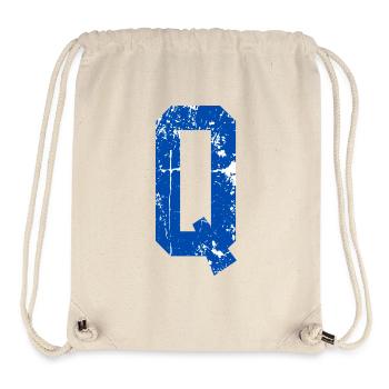 Lettre q sport rétro  - Sac à cordon recyclé Stanley/Stella - blanc naturel - Devant