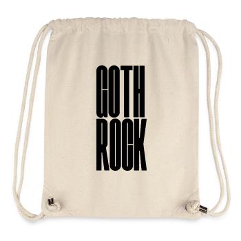 Goth Rock bold typography logo design - Stanley/Stella Recycled Gym Bag - natural - Front