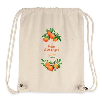 Fleur d'Oranger Citrine Vintage Vallauris 1904 - Sac à cordon recyclé Stanley/Stella - blanc naturel - Devant