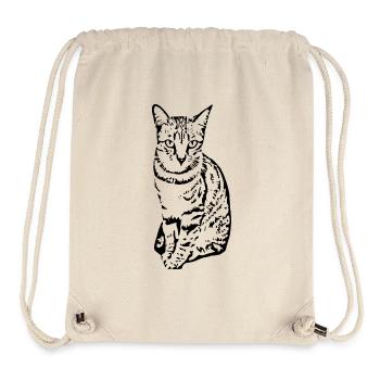 Katze Kätzchen Tigerkatze Katzenshirt Geschenk - Stanley/Stella recycelter Gym Bag - Naturweiß - Vorne