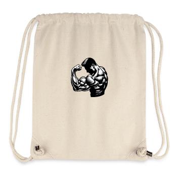 Flexing Biceps - Stanley/Stella recycelter Gym Bag - Naturweiß - Vorne
