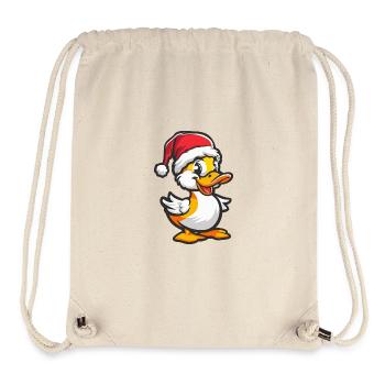 Ente Weihnachten - Stanley/Stella recycelter Gym Bag - Naturweiß - Vorne