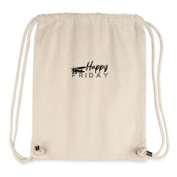 happy friday - Stanley/Stella Recycled Gym Bag - natural - Front