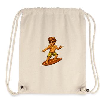 Surfer Hawaii-Stil - Stanley/Stella recycelter Gym Bag - Naturweiß - Vorne