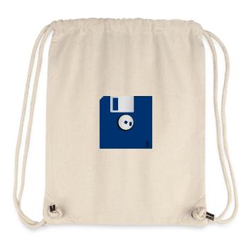 Floppy disk - Stanley/Stella Recycled Gym Bag - natural - Front