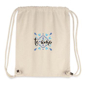 Te Amo - Sac à cordon recyclé Stanley/Stella - blanc naturel - Devant