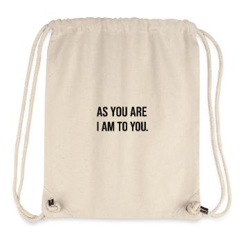 Inspiring self-love message - Stanley/Stella Recycled Gym Bag - natural - Front