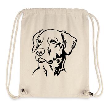 Labrador Head - Stanley/Stella Recycled Gym Bag - natural - Front