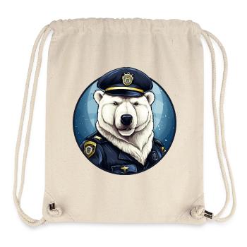 Police de l’ours polaire - Sac à cordon recyclé Stanley/Stella - blanc naturel - Devant