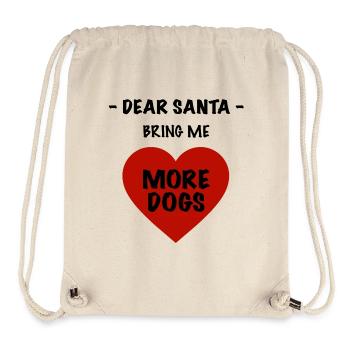 Weihnachtsdesign Hund - Stanley/Stella recycelter Gym Bag - Naturweiß - Vorne