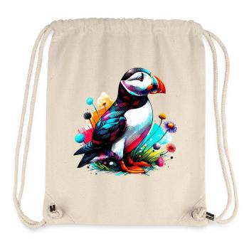 Papageitaucher - Stanley/Stella recycelter Gym Bag - Naturweiß - Vorne