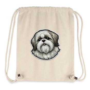 Cute Shih Tzu - Stanley/Stella Recycled Gym Bag - natural - Front