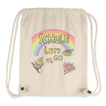 Schule Einschulung - Stanley/Stella recycelter Gym Bag - Naturweiß - Vorne