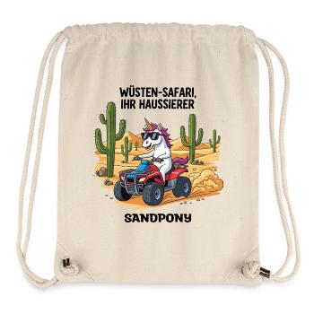 Wüsten-Einhorn - Stanley/Stella recycelter Gym Bag - Naturweiß - Vorne