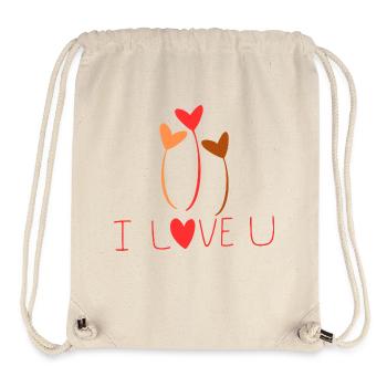 I love you - Stanley/Stella Recycled Gym Bag - natural - Front