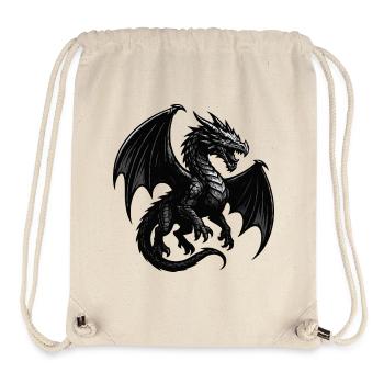 Drache im Malflug - Stanley/Stella recycelter Gym Bag - Naturweiß - Vorne