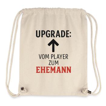 Bachelor party. Upgrade to husband! - Stanley/Stella Recycled Gym Bag - natural - Front