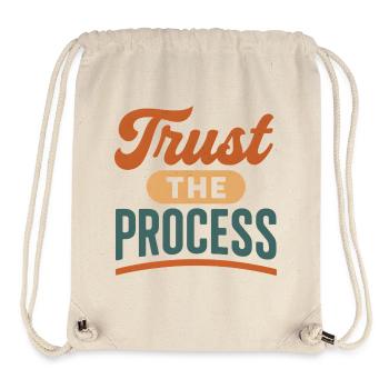 Faites confiance au processus Retro Print - Sac à cordon recyclé Stanley/Stella - blanc naturel - Devant