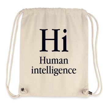 Human Mensch - Stanley/Stella recycelter Gym Bag - Naturweiß - Vorne