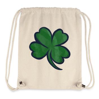 Watercolor Shamrock Clover Print - Stanley/Stella Recycled Gym Bag - natural - Front