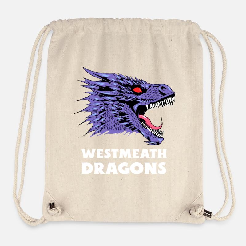 Westmeath Dragons - Sac à cordon recyclé Stanley/Stella - blanc naturel