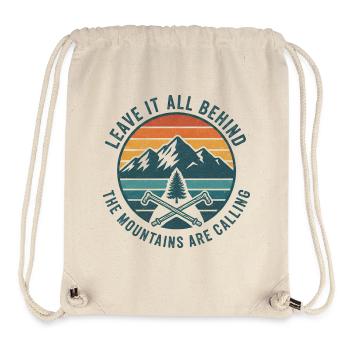 Berge rufen Patch - Stanley/Stella recycelter Gym Bag - Naturweiß - Vorne