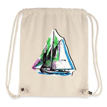 Segler Segelschiff Seefahrer - Stanley/Stella recycelter Gym Bag - Naturweiß - Vorne