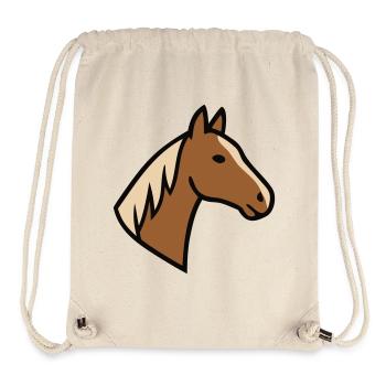 Pferdekopf Mähne Haflinger - Stanley/Stella recycelter Gym Bag - Naturweiß - Vorne