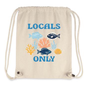 Dire que les locaux ne sont que la mode d’été - Sac à cordon recyclé Stanley/Stella - blanc naturel - Devant
