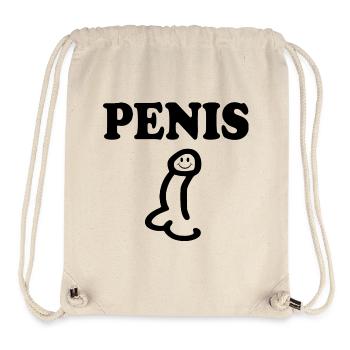 Penis - Stanley/Stella recycelter Gym Bag - Naturweiß - Vorne