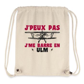 Flugzeug Humor Ulm - Stanley/Stella recycelter Gym Bag - Naturweiß - Vorne