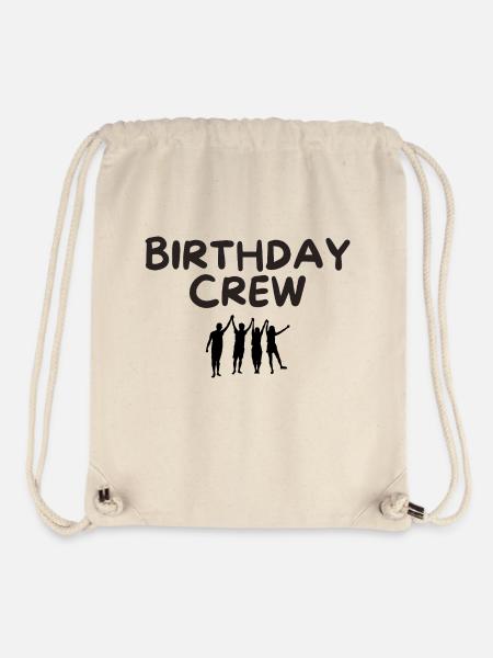 Birthday Crew - Stanley/Stella recycelter Gym Bag - Naturweiß