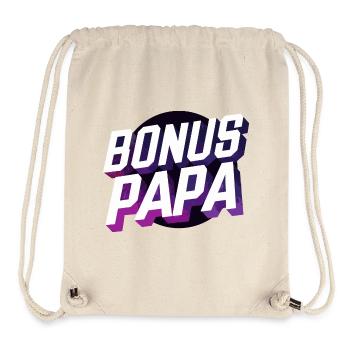 Bonus Papa - Stanley/Stella recycelter Gym Bag - Naturweiß - Vorne