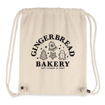 Weihnachten Gingerbread Bakery Lebkuchen Plätzchen - Stanley/Stella recycelter Gym Bag - Naturweiß - Vorne