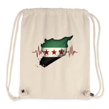syrien flagge - Herzstück - Stanley/Stella recycelter Gym Bag - Naturweiß - Vorne