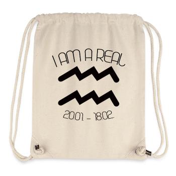 AQUARIUS ZODIAC - Sac à cordon recyclé Stanley/Stella - blanc naturel - Devant