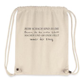 Funny Saying Peasants - Stanley/Stella Recycled Gym Bag - natural - Front