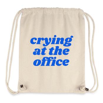 crying at the office - Stanley/Stella recycelter Gym Bag - Naturweiß - Vorne