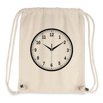 clock time clock time hourglass hourglass42 - Stanley/Stella Recycled Gym Bag - natural - Front